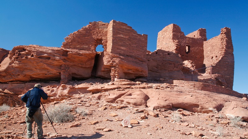 Bei dem Wupatki National Monument handelt es sich um eine historische Ruine aus rotem Sandstein. (#05)